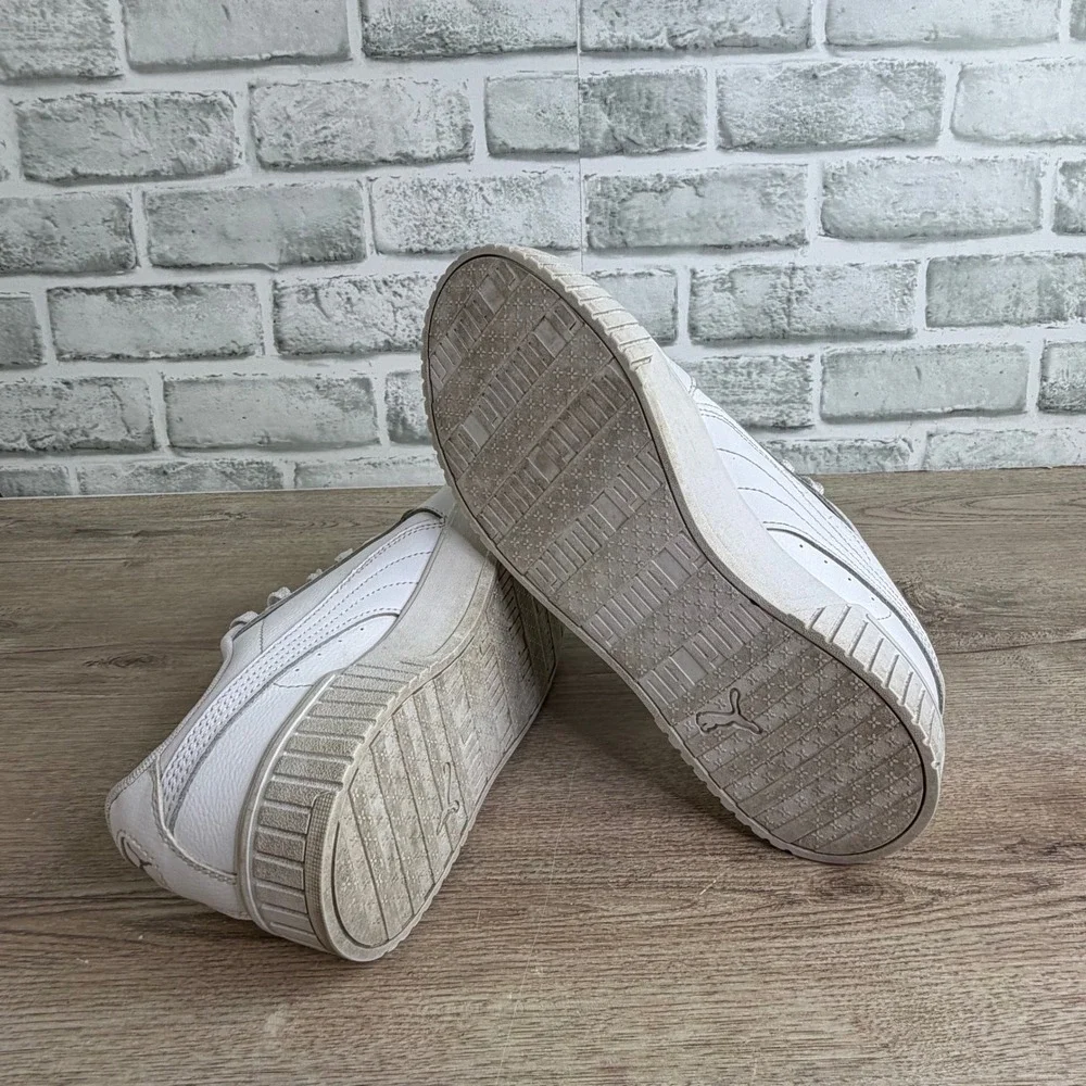 Puma Carina Street Platform Sneakers White Size 6Y